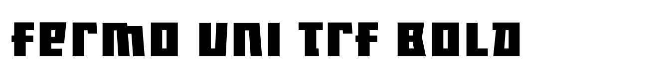 Fermo Uni TRF Bold